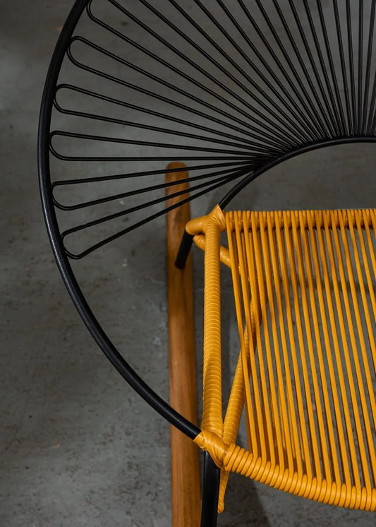 La Purohierro Dijon Rocking Chair – Handmade Wrought Iron Rocker with Elegant Design