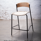 Maye Counter Stool – Handwoven Danish Cord & Cabuya Seat