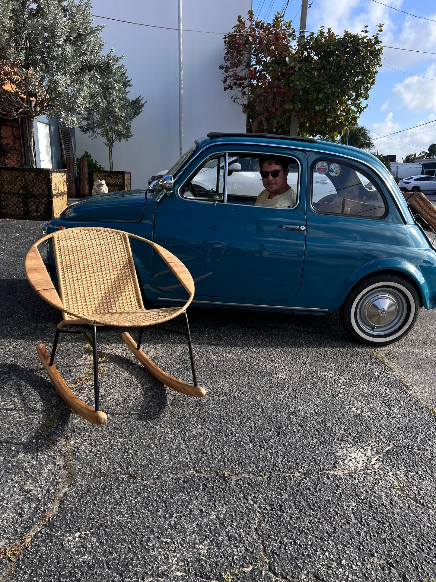 Tucurinca Artesano Yare Natural Fiber Rocking Chair - Handcrafted Design