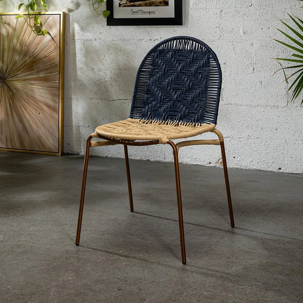 La Morita Dark blue & beige – Armless