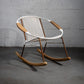 Solido Modern Rocking Chair White – Indoor & Outdoor Rocker Recliner for Timeless Comfort