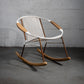 Solido Modern Rocking Chair White – Indoor & Outdoor Rocker Recliner for Timeless Comfort