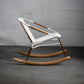 Solido Modern Rocking Chair White – Indoor & Outdoor Rocker Recliner for Timeless Comfort